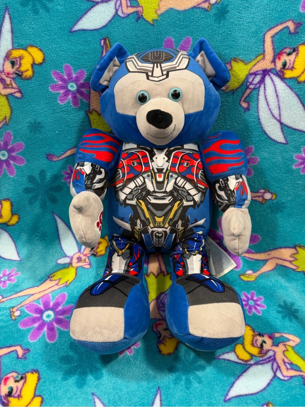 Build-A-Bear Workshop 2016 Transformers Optimus Prime Plush Bear Hasbro Posable